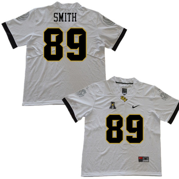 Youth #89 Cullen Smith UCF Knights College Football Jerseys Stitched Sale-White
